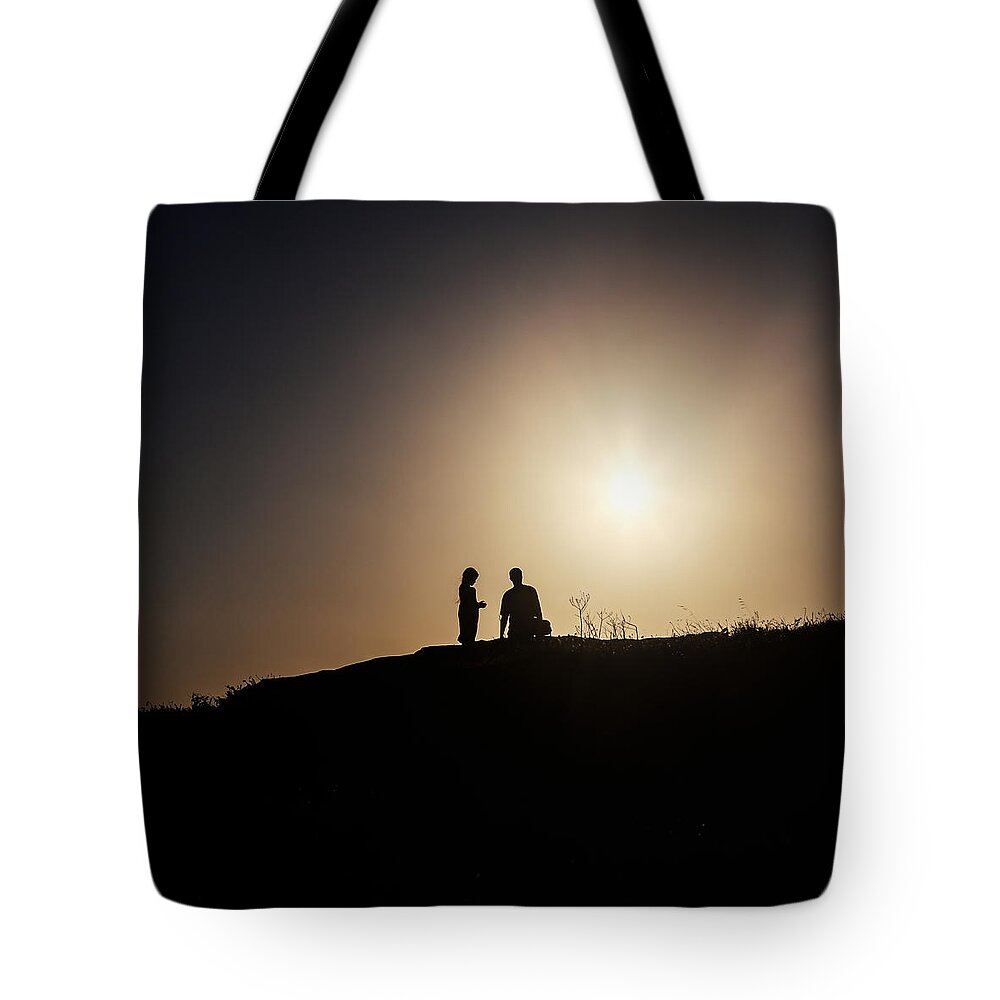 Two Tote Bag featuring the photograph Silhouettes by Joana Kruse