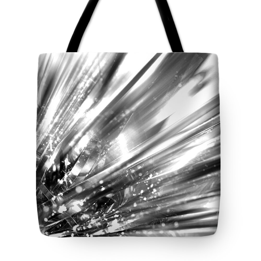 Silver Tote Bag featuring the photograph Silver explosion by Simon Bratt
