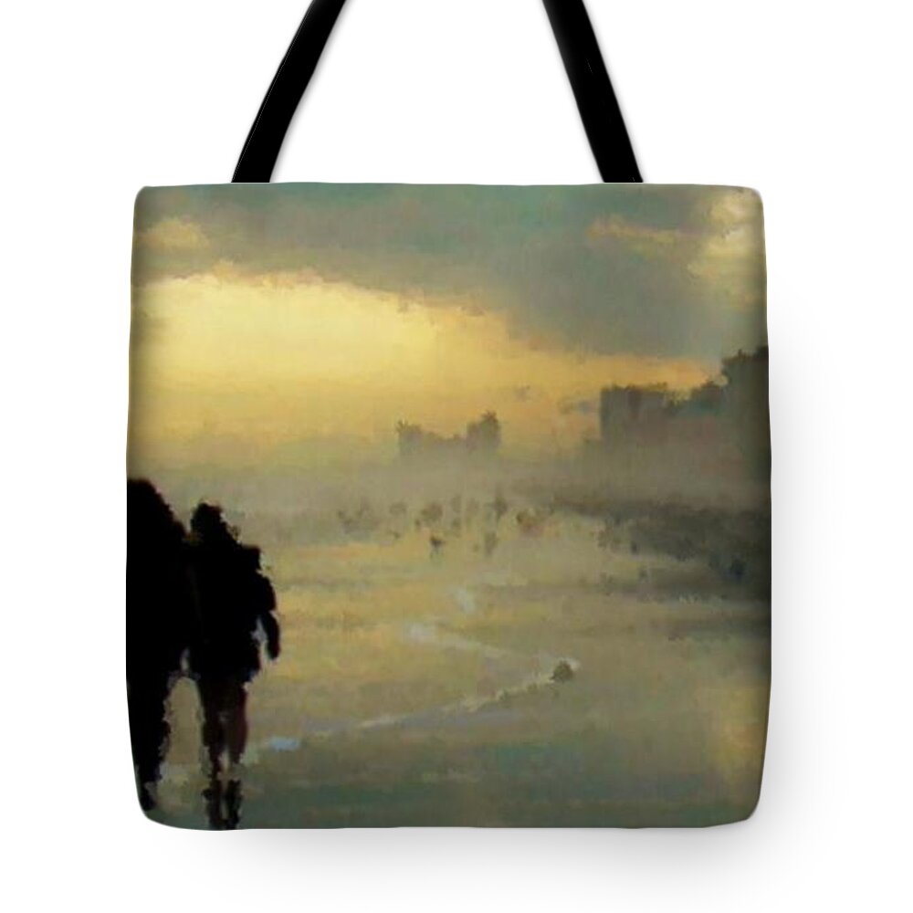 Seashore Tote Bag featuring the photograph Sisters Forever by Diana Chason
