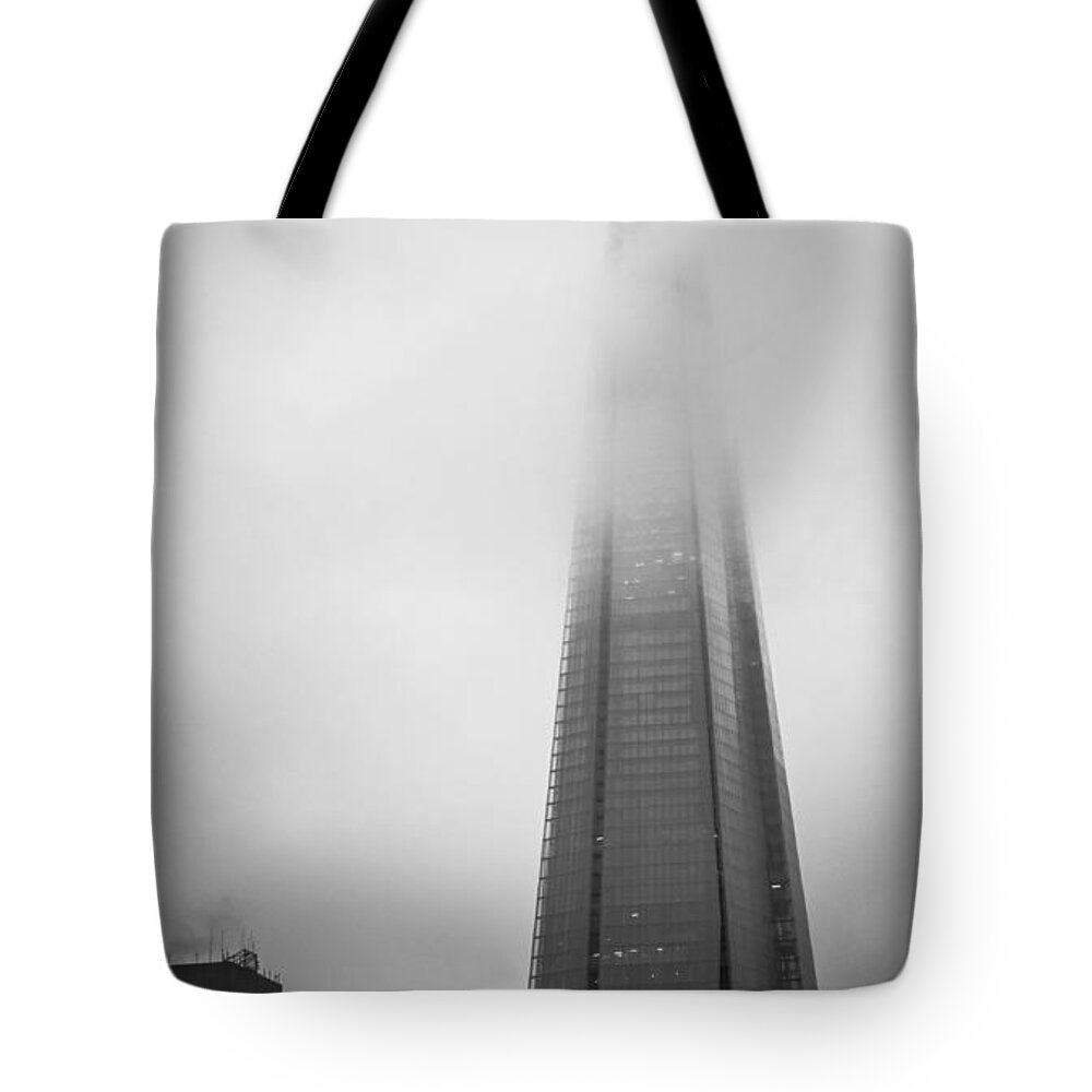 Lenny Carter Tote Bag featuring the photograph Slicing through the Mist by Lenny Carter