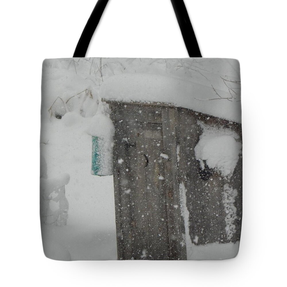 Snow Tote Bag featuring the photograph Snow Storm In The Country by Kim Galluzzo Wozniak