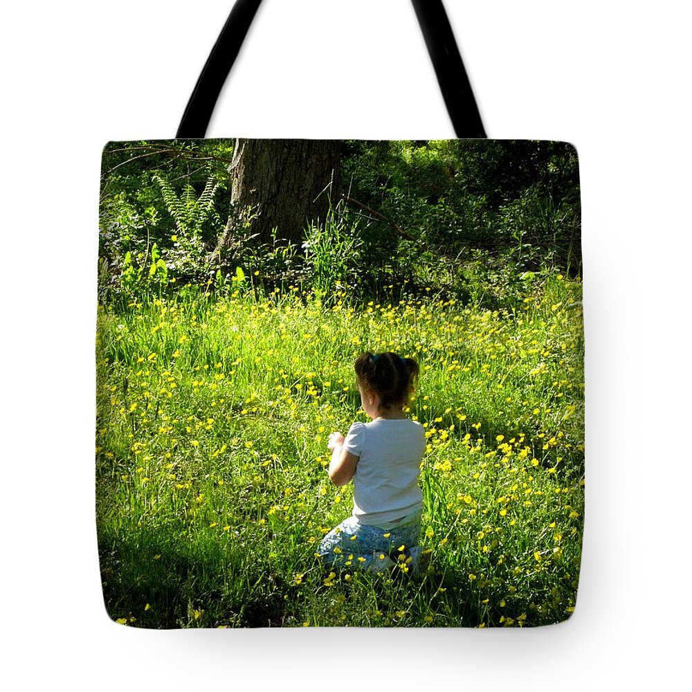 Little Girl Tote Bag featuring the photograph So sweet xo by Kim Galluzzo