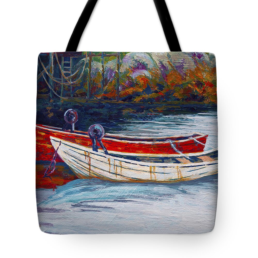 East Tote Bag featuring the painting Solid Foundation by Marion Rose