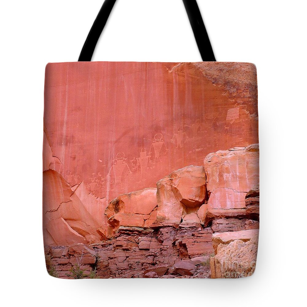 Spirit Tote Bag featuring the photograph Spirit Wall by Ann Johndro-Collins