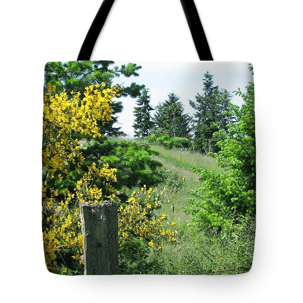 Landscape Tote Bag featuring the photograph Spring Hillside by Rory Siegel