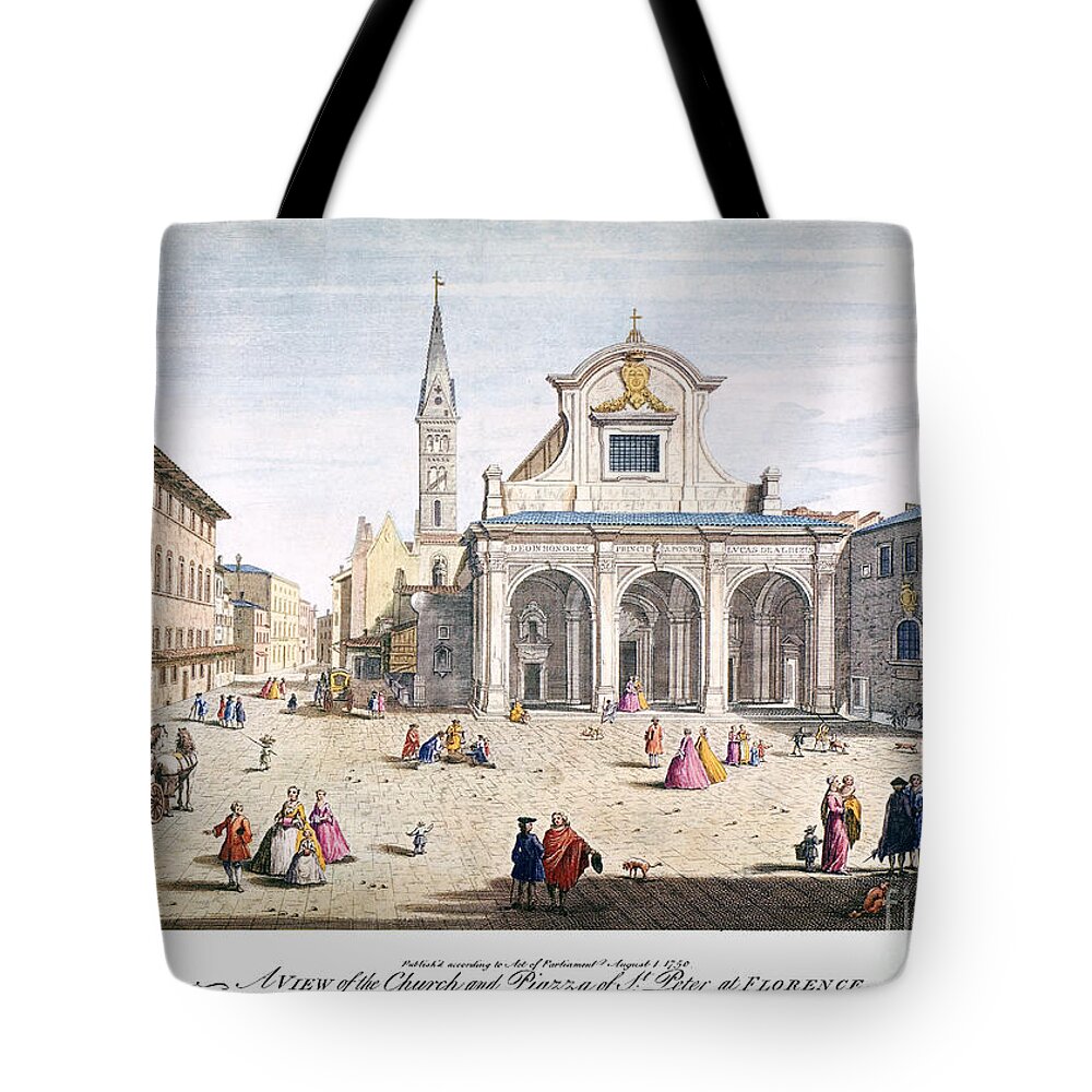 1750 Tote Bag featuring the photograph St. Peter At Florence by Granger