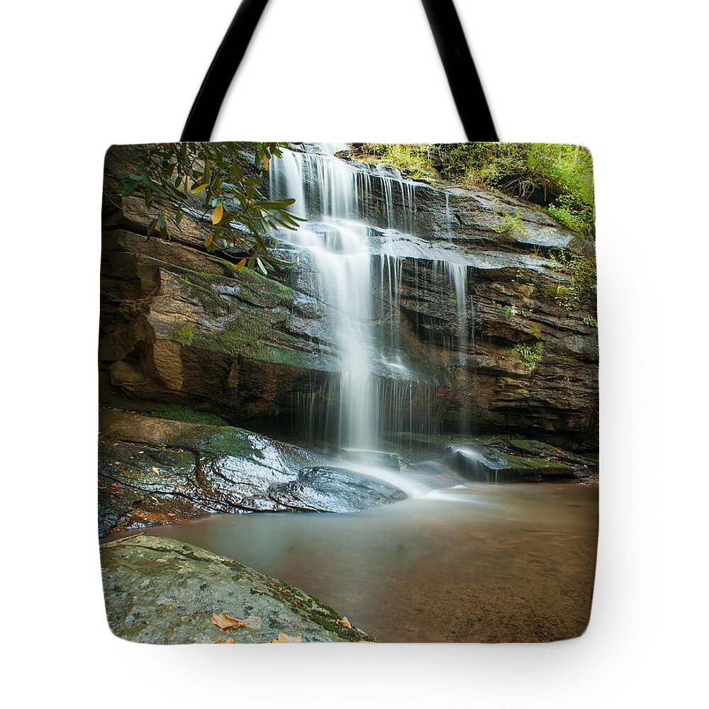 Landscape Tote Bag featuring the photograph Standing Rock Falls by Joye Ardyn Durham