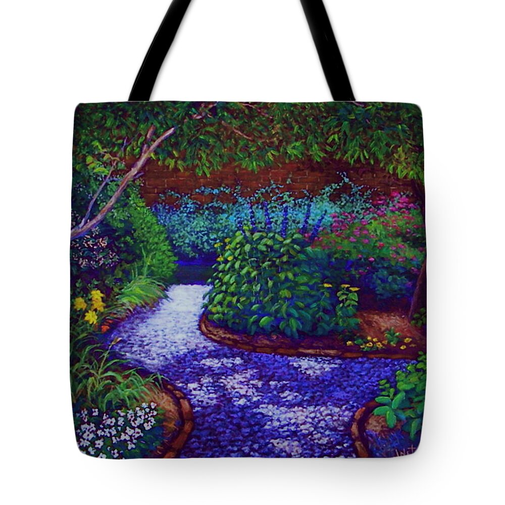 Garden Tote Bag featuring the painting Southern Garden by Jeanette Jarmon