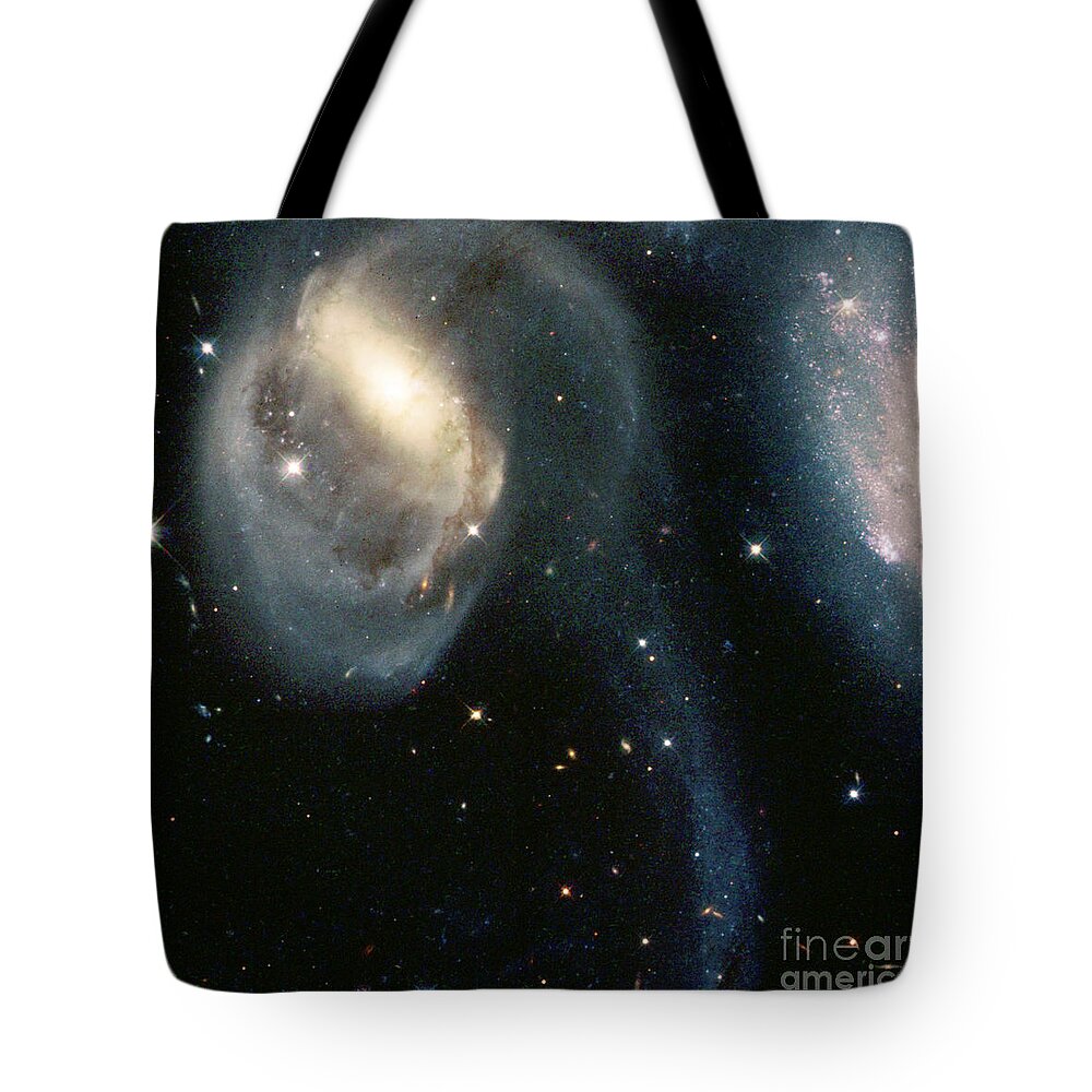 Astronomy Tote Bag featuring the photograph Stephans Quintet by Nasa
