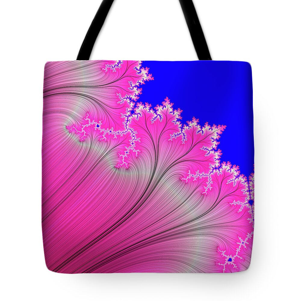 Abstract Tote Bag featuring the digital art Summer Breeze by Carolyn Marshall
