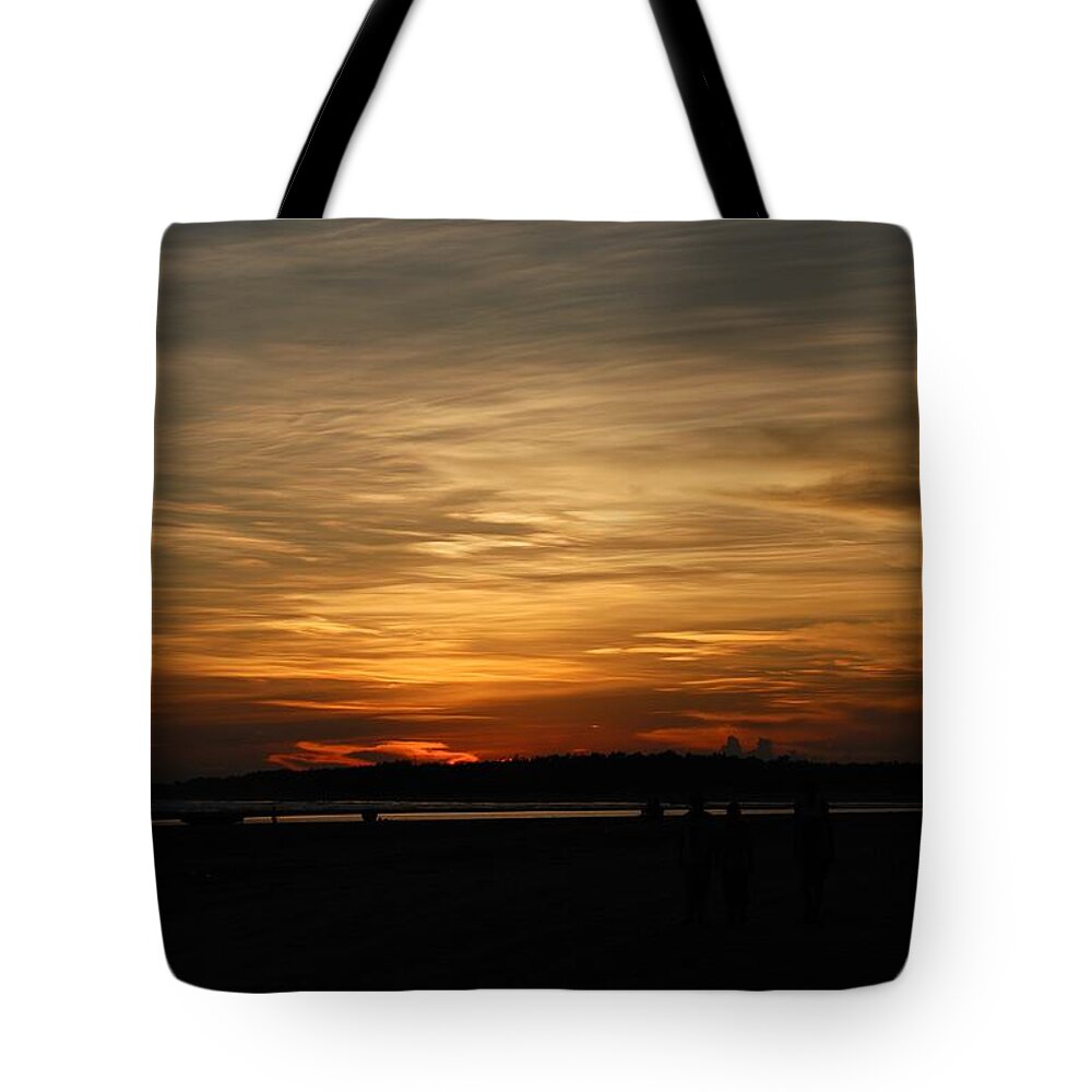 Sunset Tote Bag featuring the photograph Sunset in pastels by Fotosas Photography