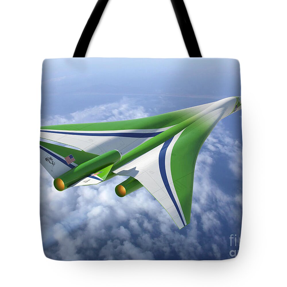 Science Tote Bag featuring the photograph Supersonic Aircraft Design by NASA/Science Source