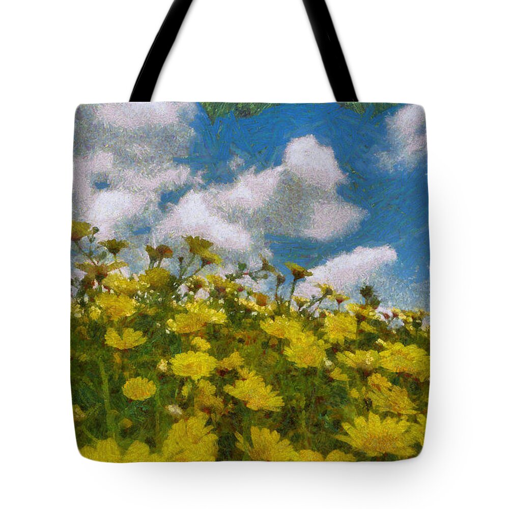 Art Tote Bag featuring the photograph Tansy by Michael Goyberg