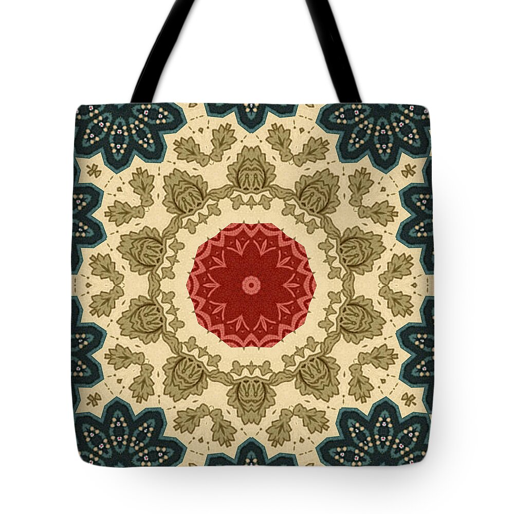 Tapestry Tote Bag featuring the digital art Tapestry 2 by Lynn Evenson