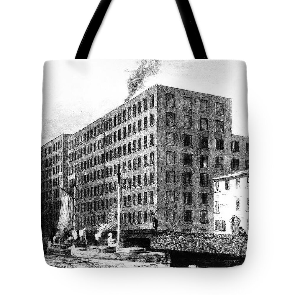 1835 Tote Bag featuring the photograph Textile Manufacture, 1835 by Granger
