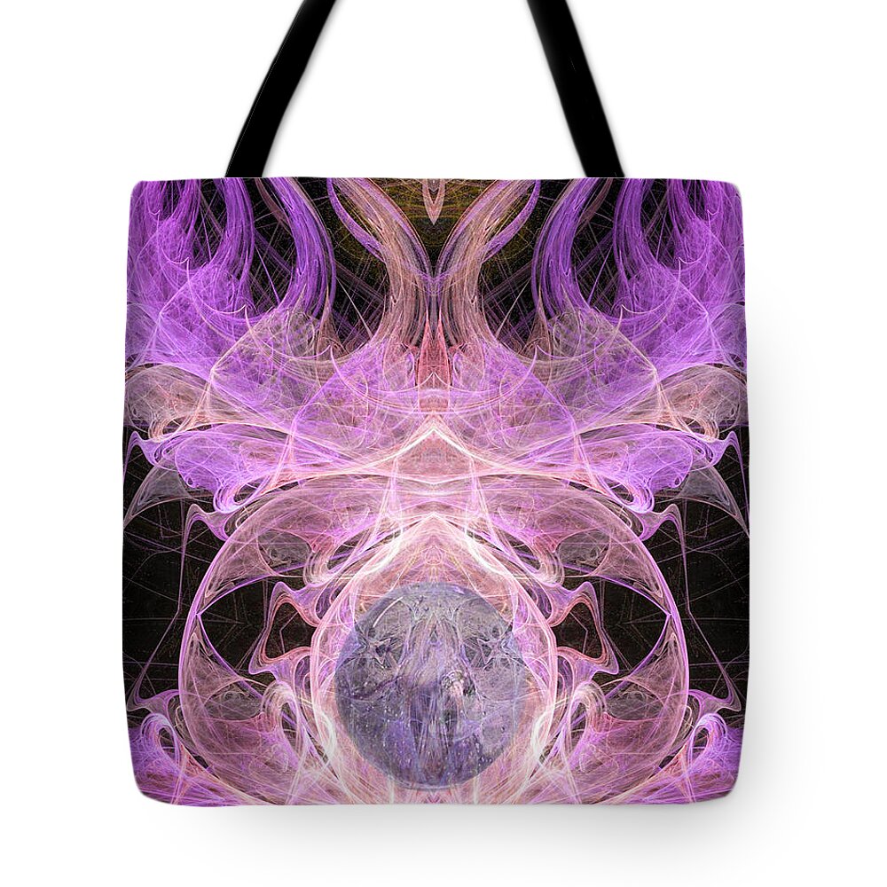 Angel Tote Bag featuring the digital art The Angel of Prophecy by Diana Haronis