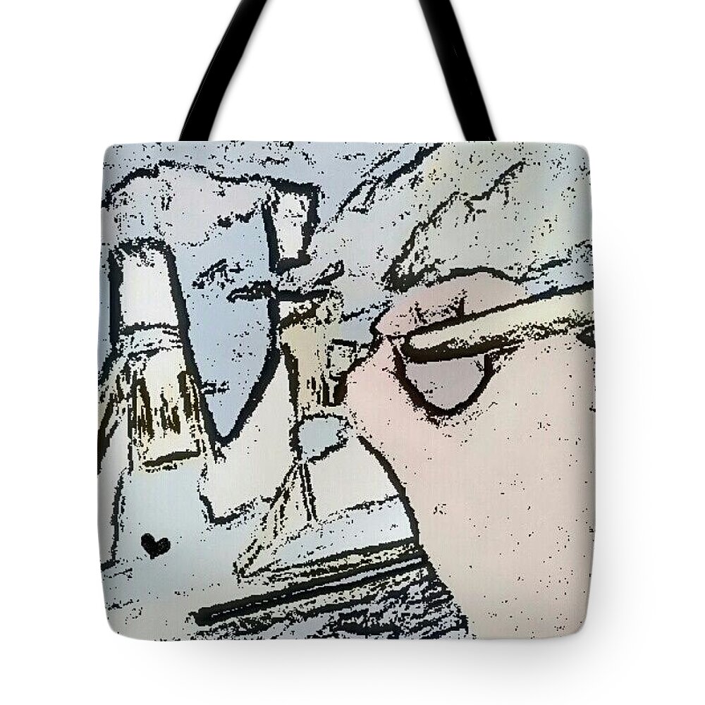 Hand Tote Bag featuring the photograph The Artist by Abbie Shores