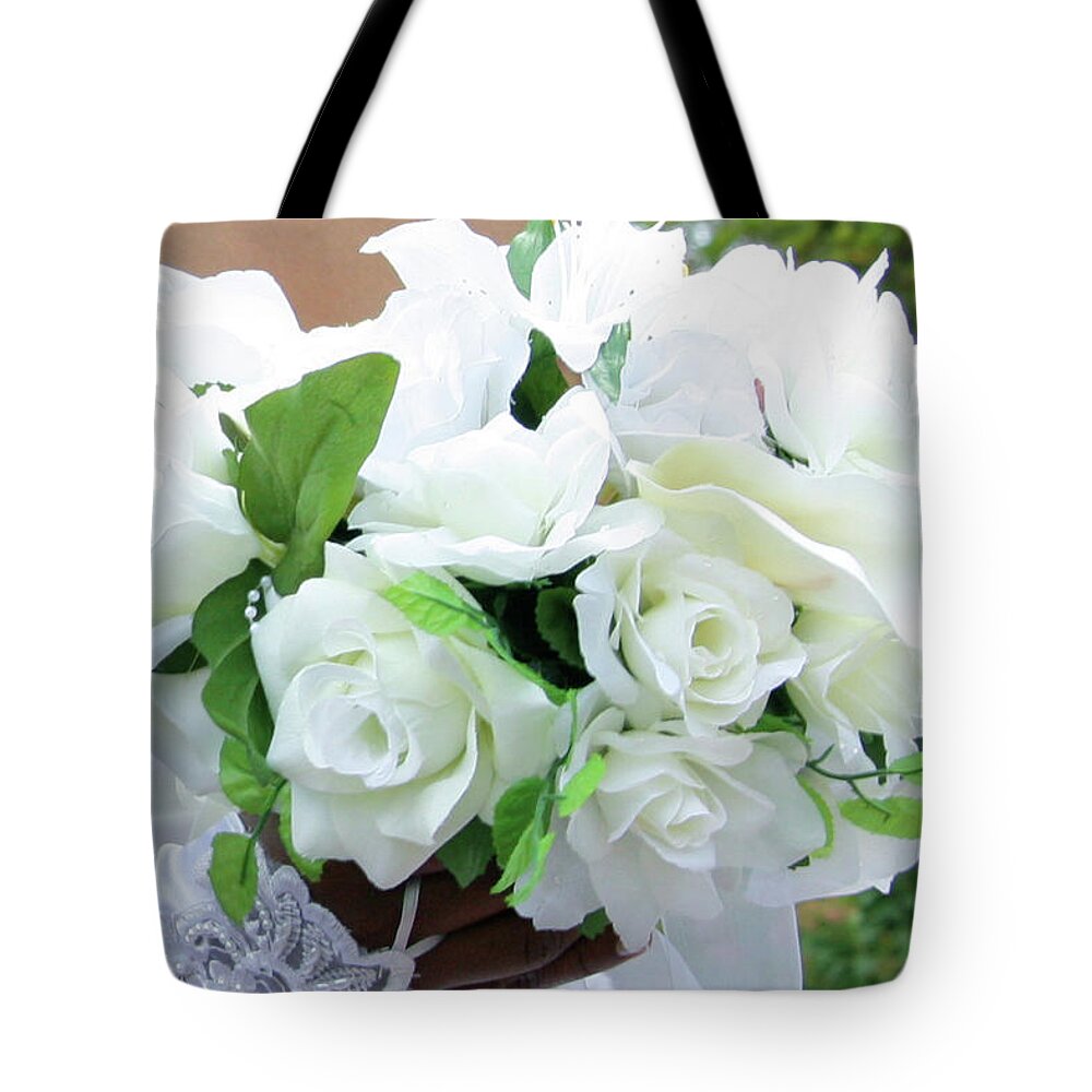 Wedding Tote Bag featuring the photograph The Bouquet by Terry Wallace