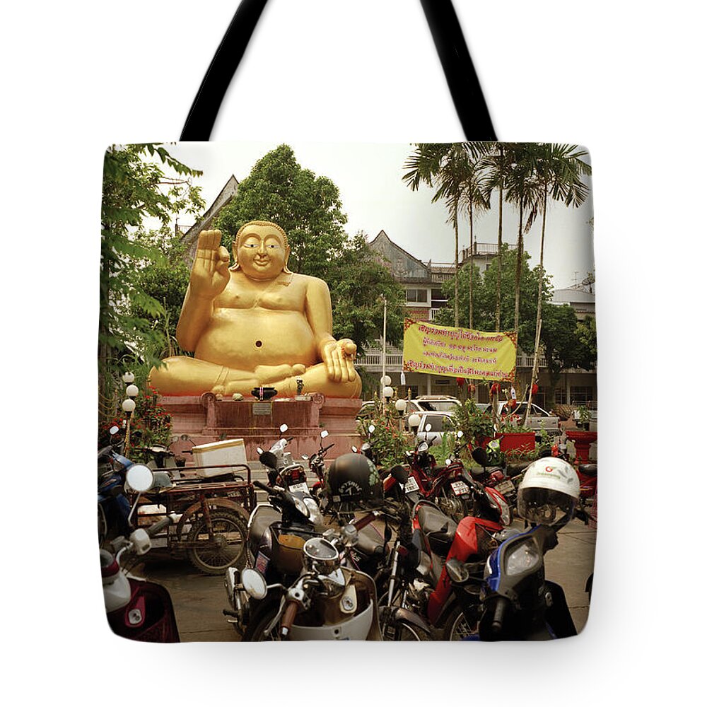 Buddha Tote Bag featuring the photograph The Buddha in Chiang Rai by Shaun Higson