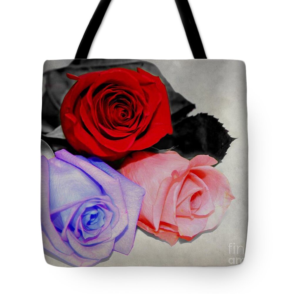 Rose Tote Bag featuring the photograph The Color of My Love by Davandra Cribbie