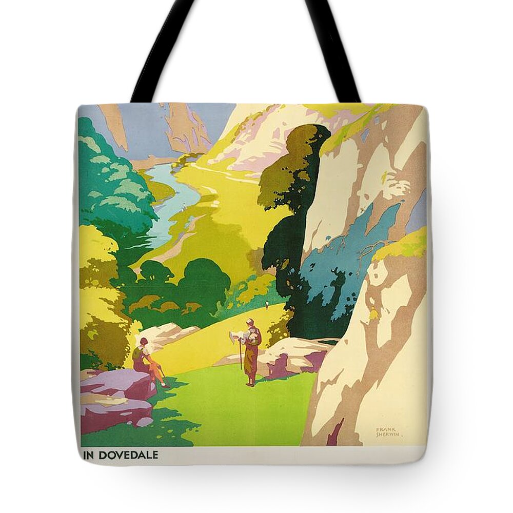 The Derbyshire Dales Tote Bag featuring the painting The Derbyshire Dales by Frank Sherwin