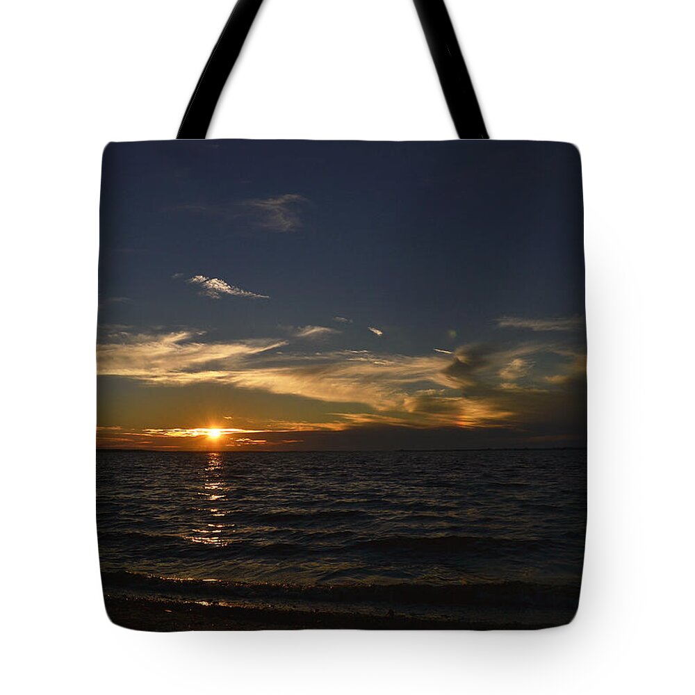 Sunset Tote Bag featuring the photograph The Distance Between by Melanie Moraga