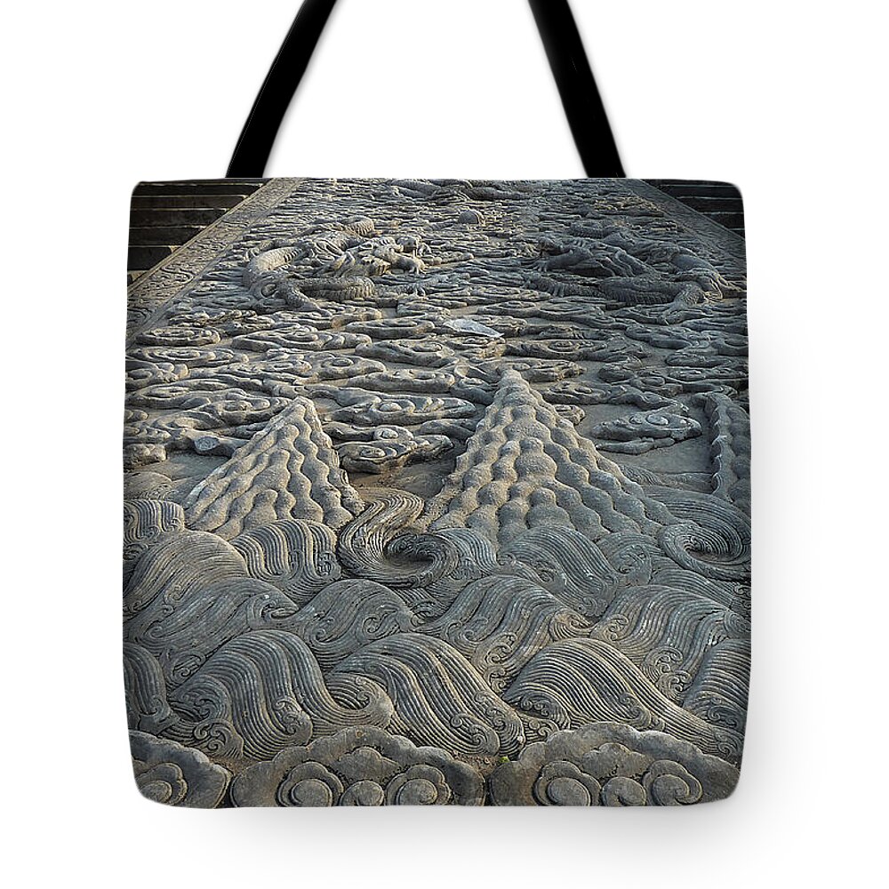 Dragon Tote Bag featuring the photograph The Dragon III by Xueling Zou