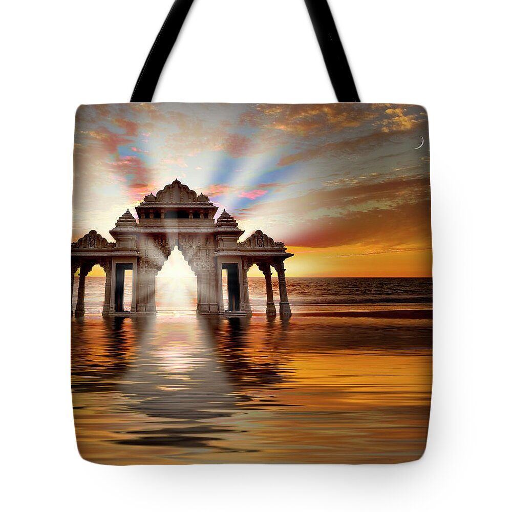 Endre Tote Bag featuring the photograph The Gate To Nirvana by Endre Balogh