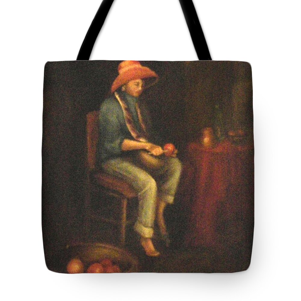  Tote Bag featuring the painting The Girl by Jordana Sands