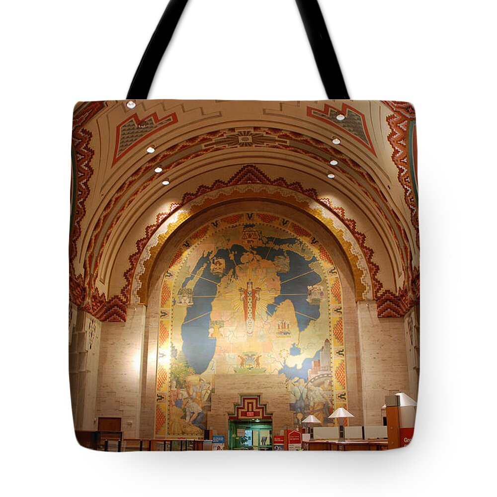 The Guardian Building Tote Bag featuring the photograph The Guardian Building 1 by Grace Grogan