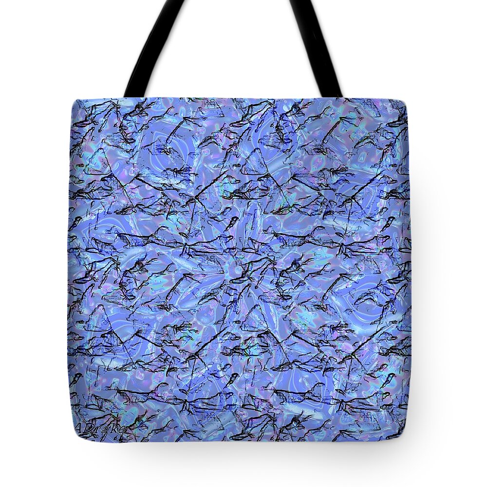 Ice Tote Bag featuring the digital art The Ice Age by Alec Drake
