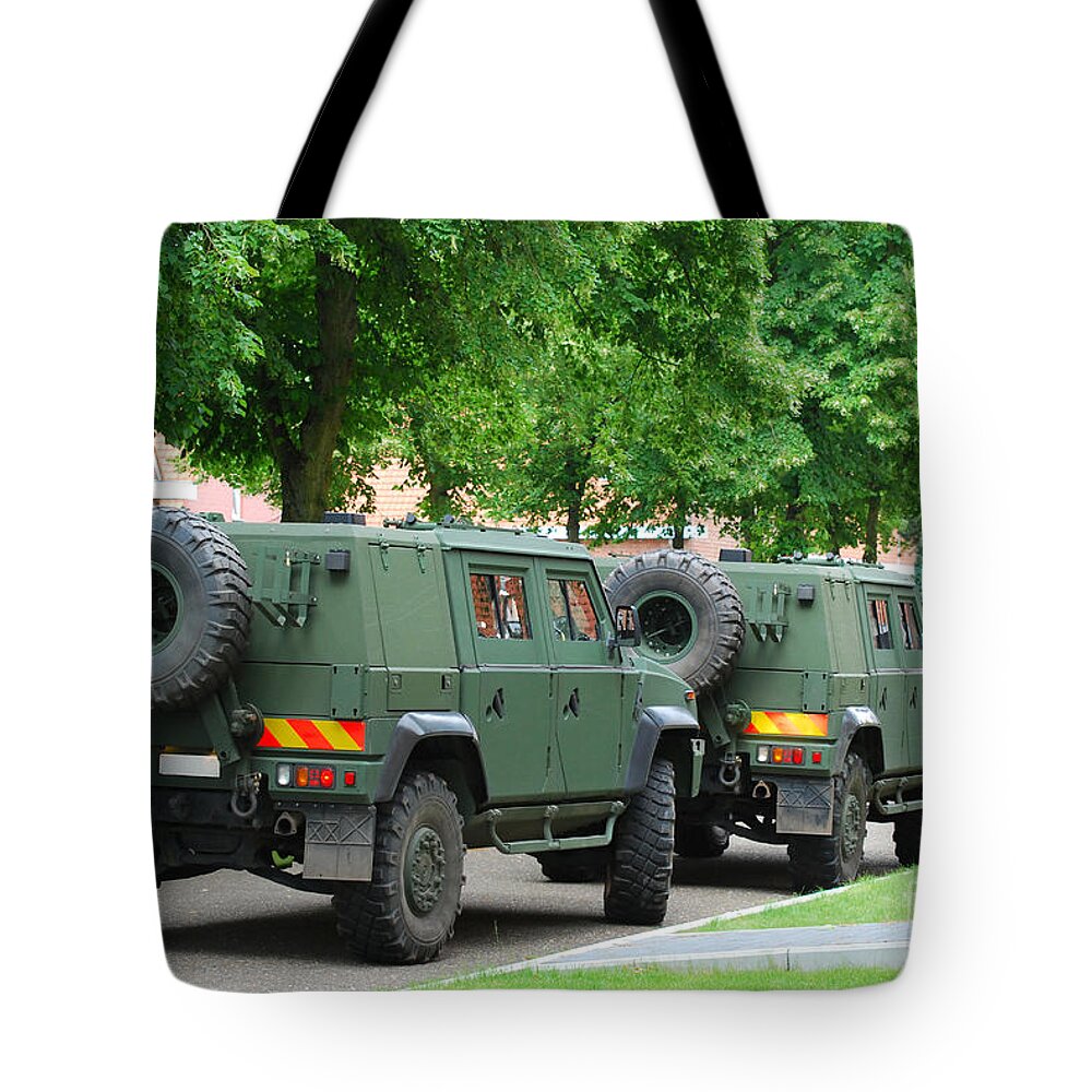4x4 Tote Bag featuring the photograph The Iveco Lmv Of The Belgian Army by Luc De Jaeger