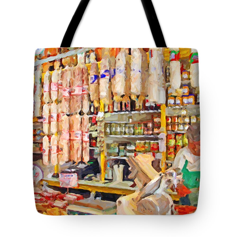 San Francisco Tote Bag featuring the photograph The Local Deli by Wingsdomain Art and Photography