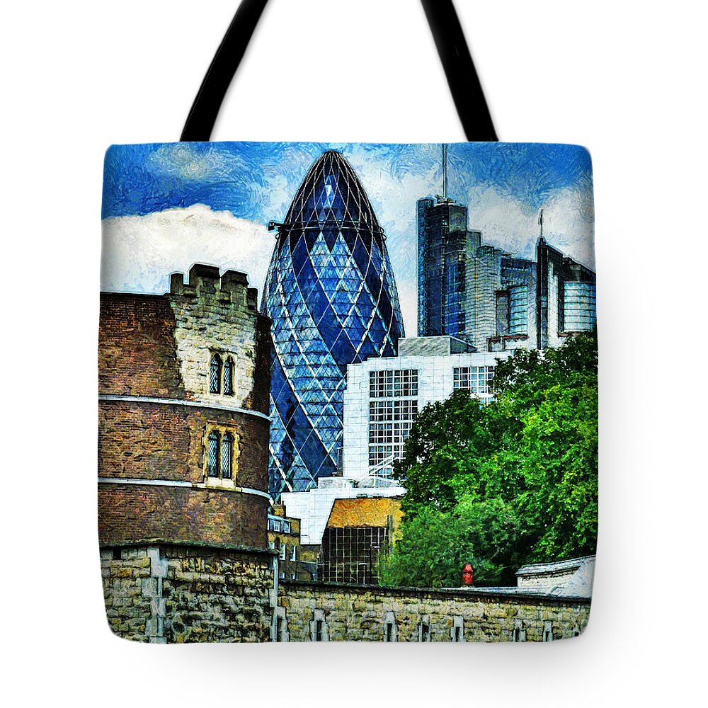 30 Tote Bag featuring the photograph The London Gherkin by Steve Taylor