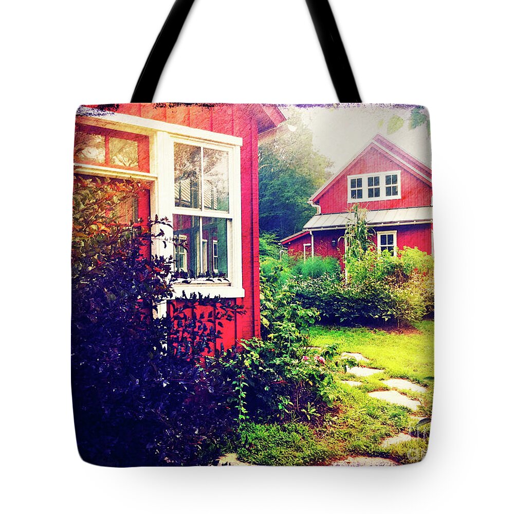 Landscape Tote Bag featuring the photograph The Potting Shed by Kevyn Bashore