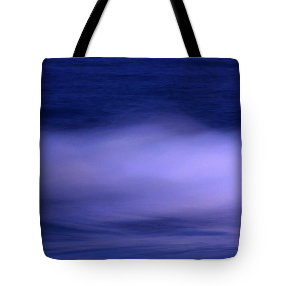 Sea Tote Bag featuring the photograph The Red Moon And The Sea by Hannes Cmarits
