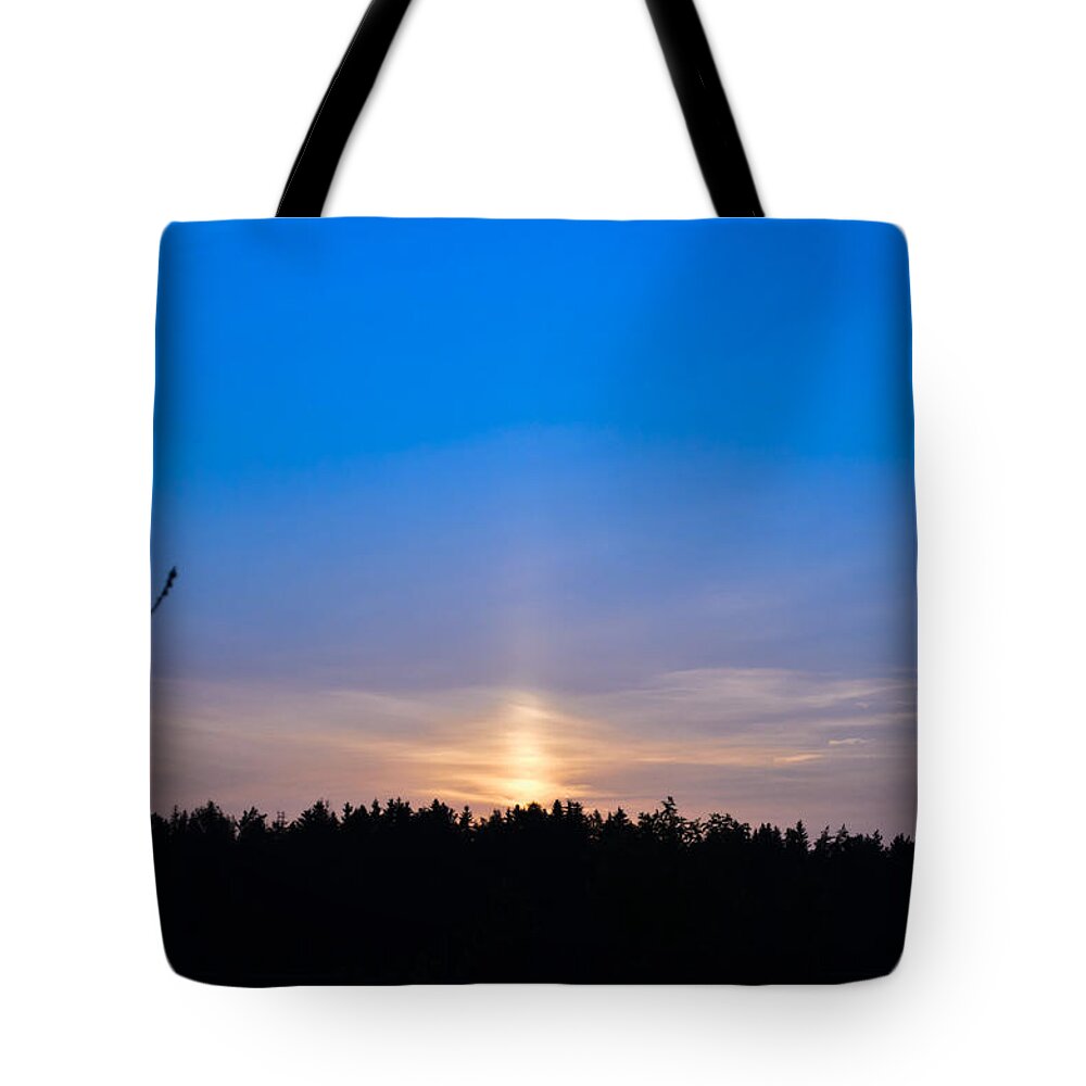 Landscape Tote Bag featuring the photograph The road to the sky by Michael Goyberg