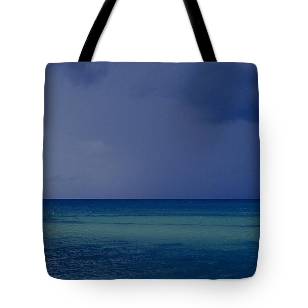 Ocean Tote Bag featuring the photograph The Weather is changing by Heiko Koehrer-Wagner