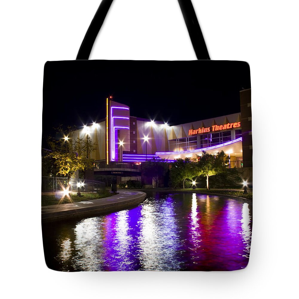 Building Tote Bag featuring the photograph Theater on the Canal by Ricky Barnard