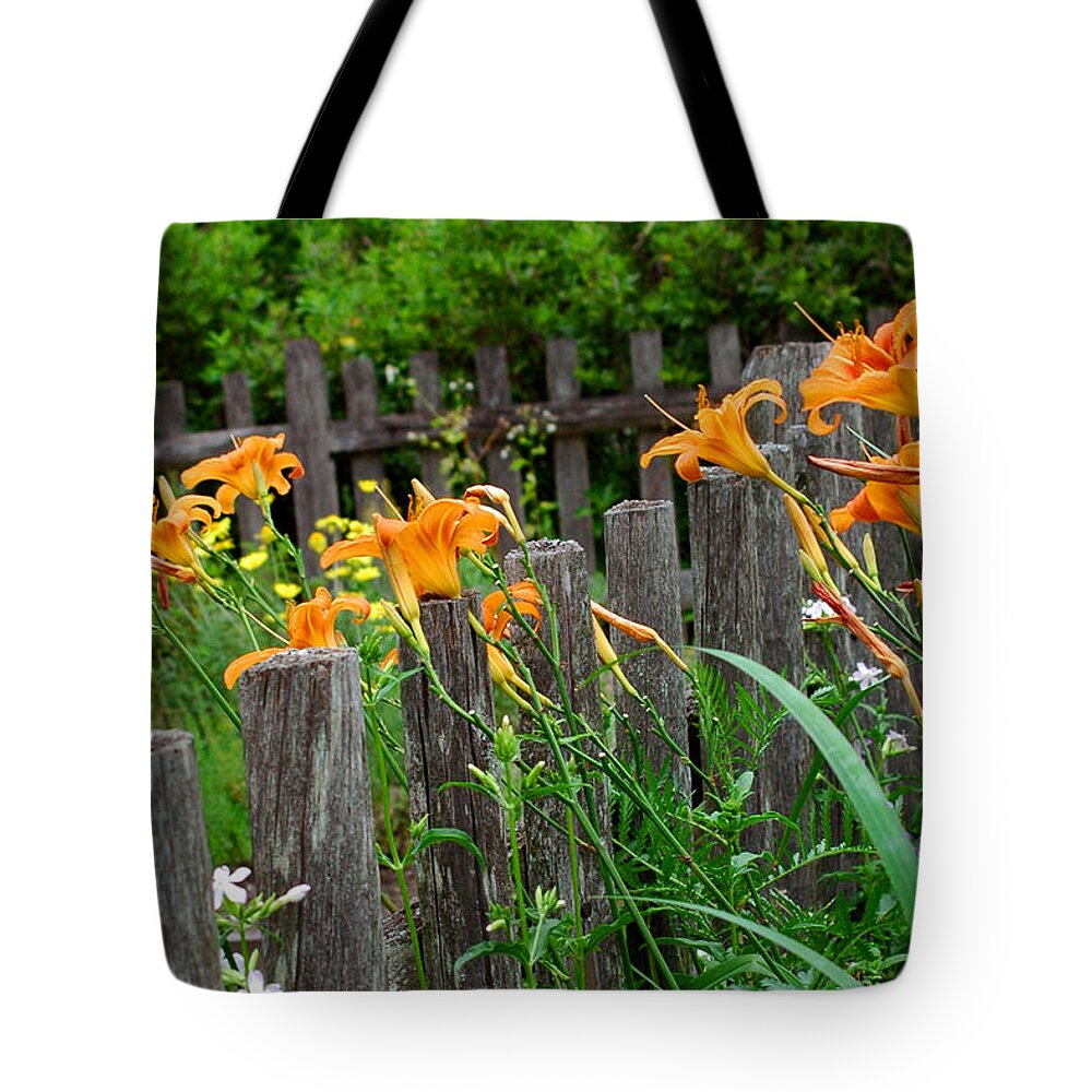 Lilies Tote Bag featuring the photograph Tiger Lilies 2 by Joann Vitali