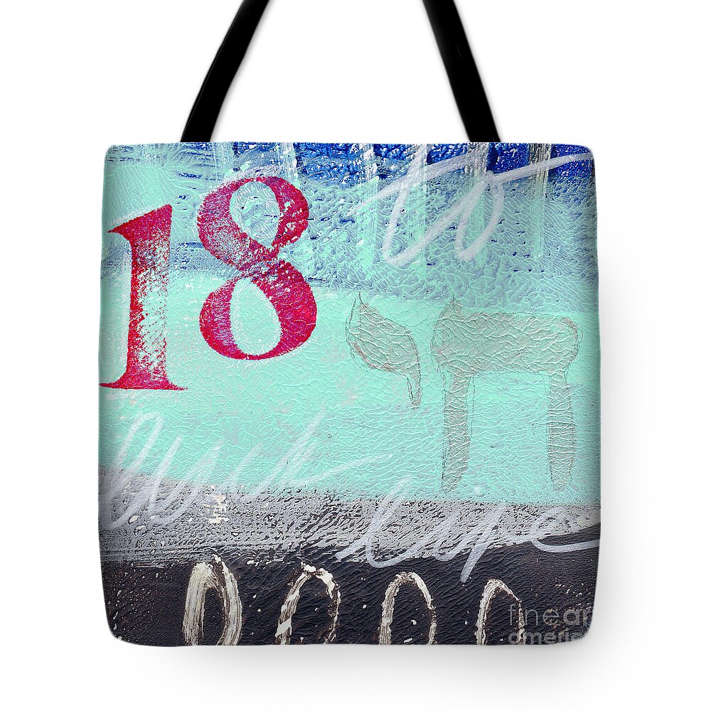 Luck Tote Bag featuring the painting To Luck And Life by Linda Woods