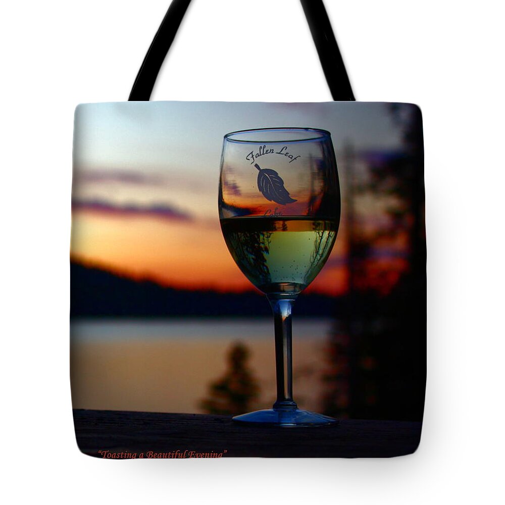 Toasting A Beautiful Evening Tote Bag featuring the photograph Toasting a Beautiful Evening by Patrick Witz