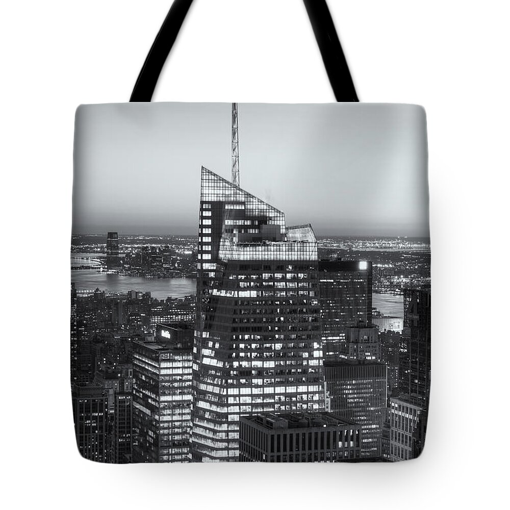 Clarence Holmes Tote Bag featuring the photograph Top of the Rock Twilight VIII by Clarence Holmes