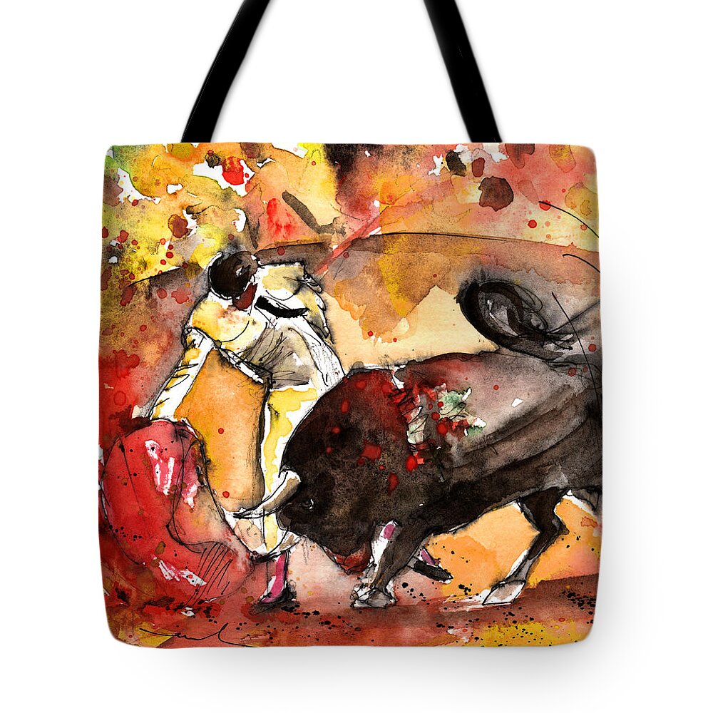 Animals Tote Bag featuring the painting Toroscape 61 by Miki De Goodaboom