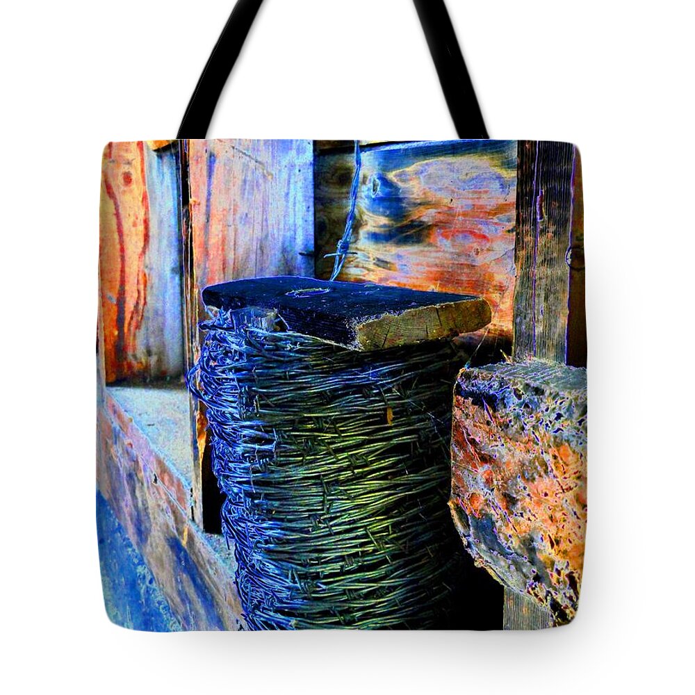 Al Bourassa Tote Bag featuring the photograph Totally Wired by Al Bourassa