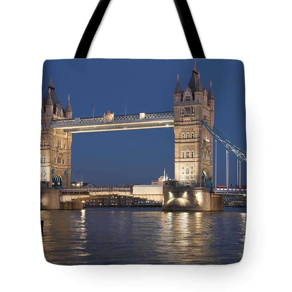 Britain Tote Bag featuring the photograph Tower bridge London by Andrew Michael