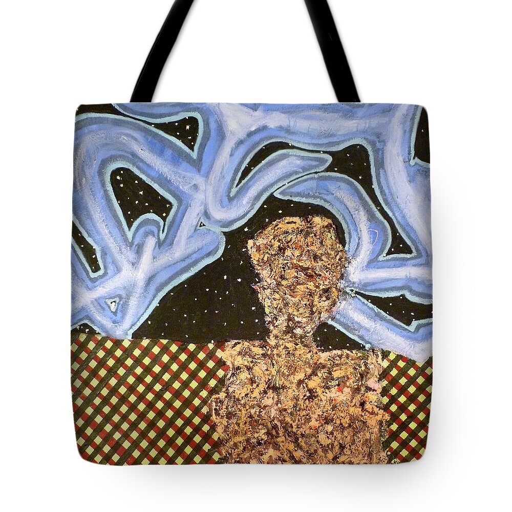 � Tote Bag featuring the painting Train 3 by JC Armbruster
