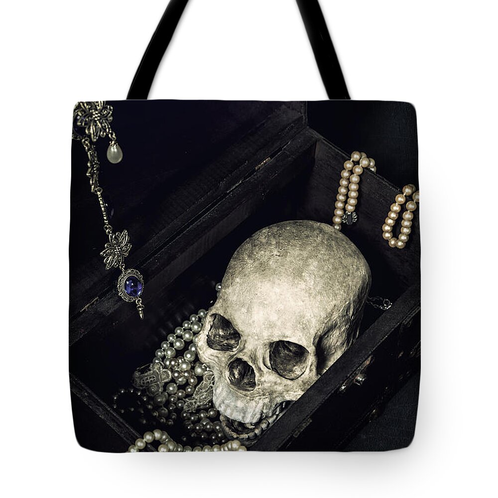 Skull Tote Bag featuring the photograph Treasure Chest by Joana Kruse