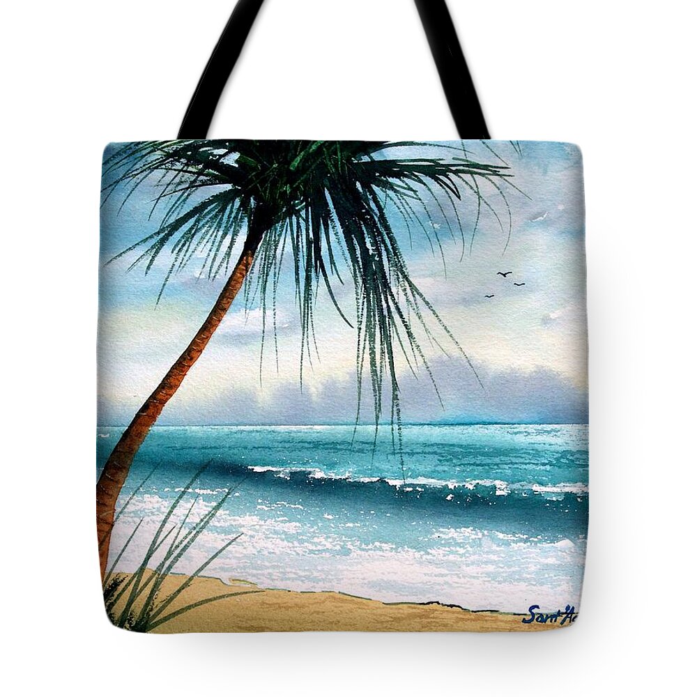 Ocea Tote Bag featuring the painting Tropic Ocean by Frank SantAgata