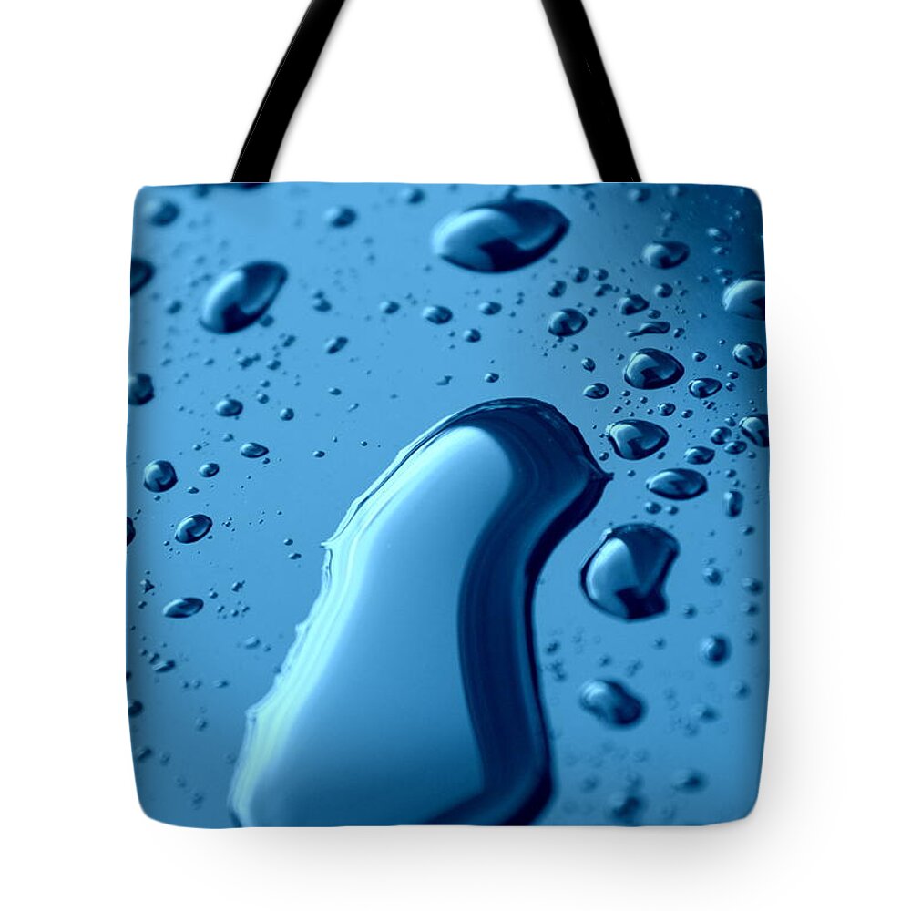 True Blue Bubbles Tote Bag featuring the photograph True Blue Bubbles by Edward Smith